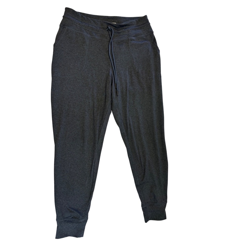 Lole Womens Jogger Pants Charcoal Gray Heathered Drawstring Activewear Size M
